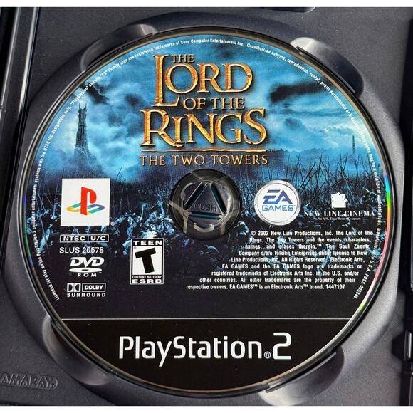 The Lord of the Rings: The Two Towers (PlayStation 2, 2002) Complete CIB EA Game - Picture 5 of 7